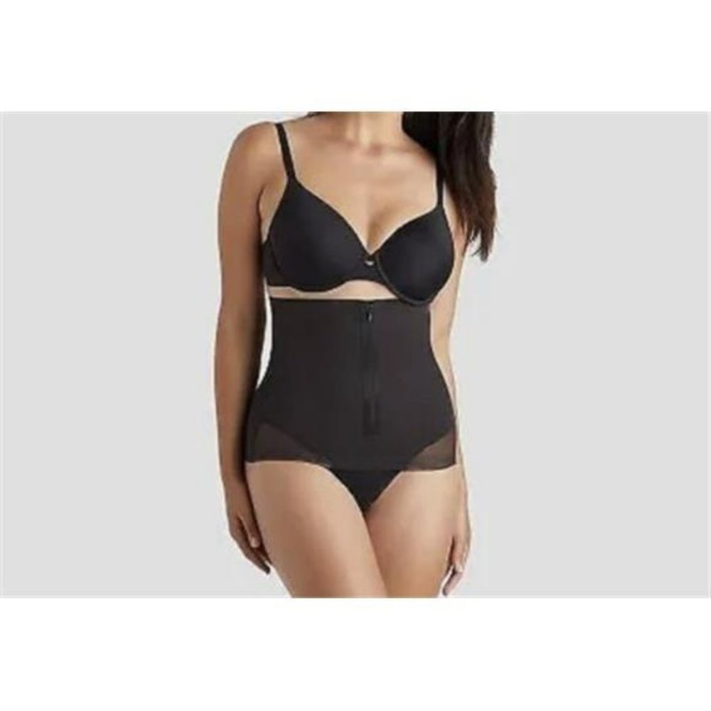 SlimShaper by Miracle Brands Women's Sheer Shaping Waist Cincher - Warm Beige L